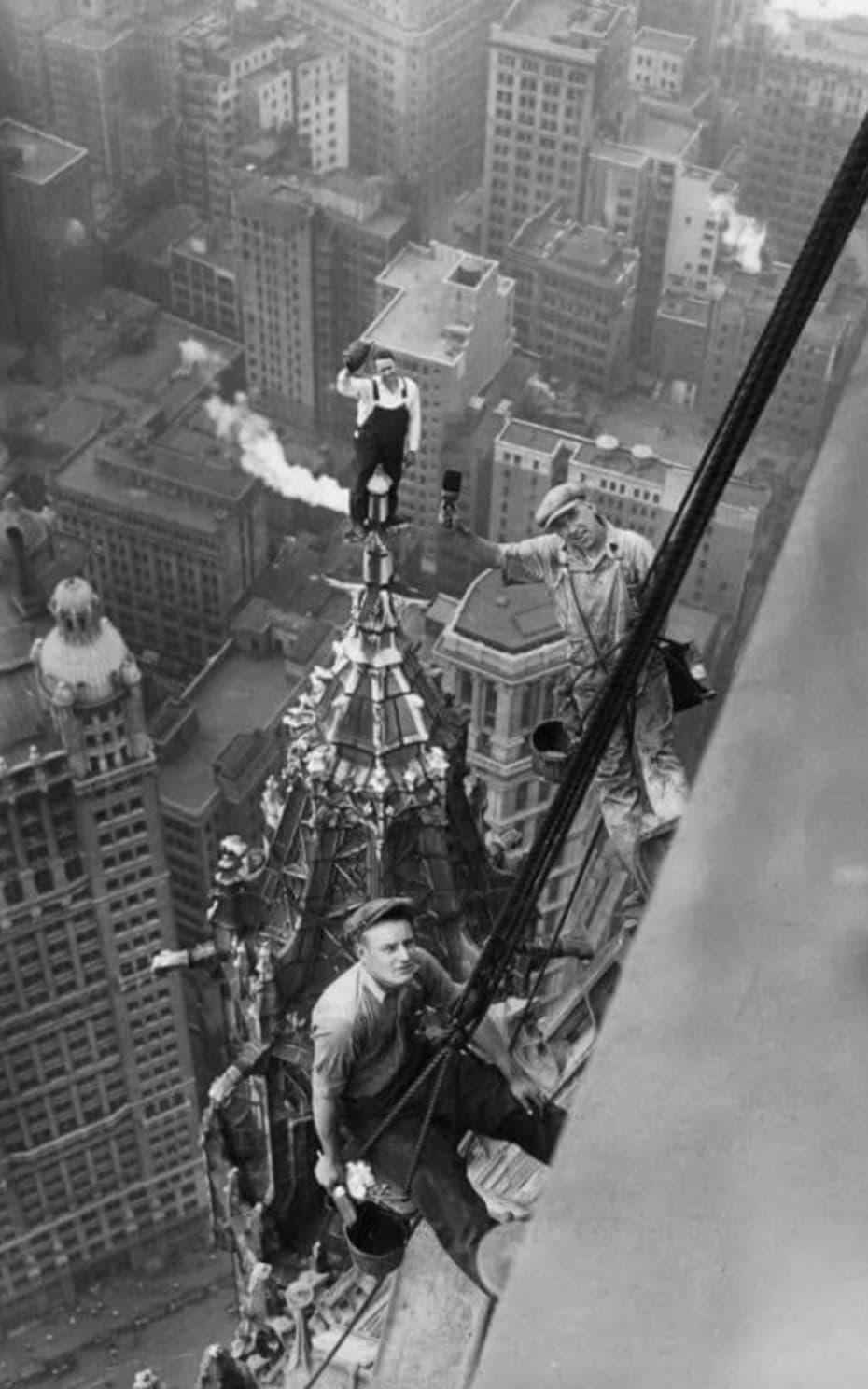 painters on the woolworth building